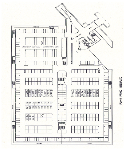 planimetria dei box auto in vendita