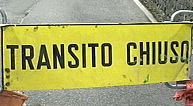 Cartello di transito chiuso