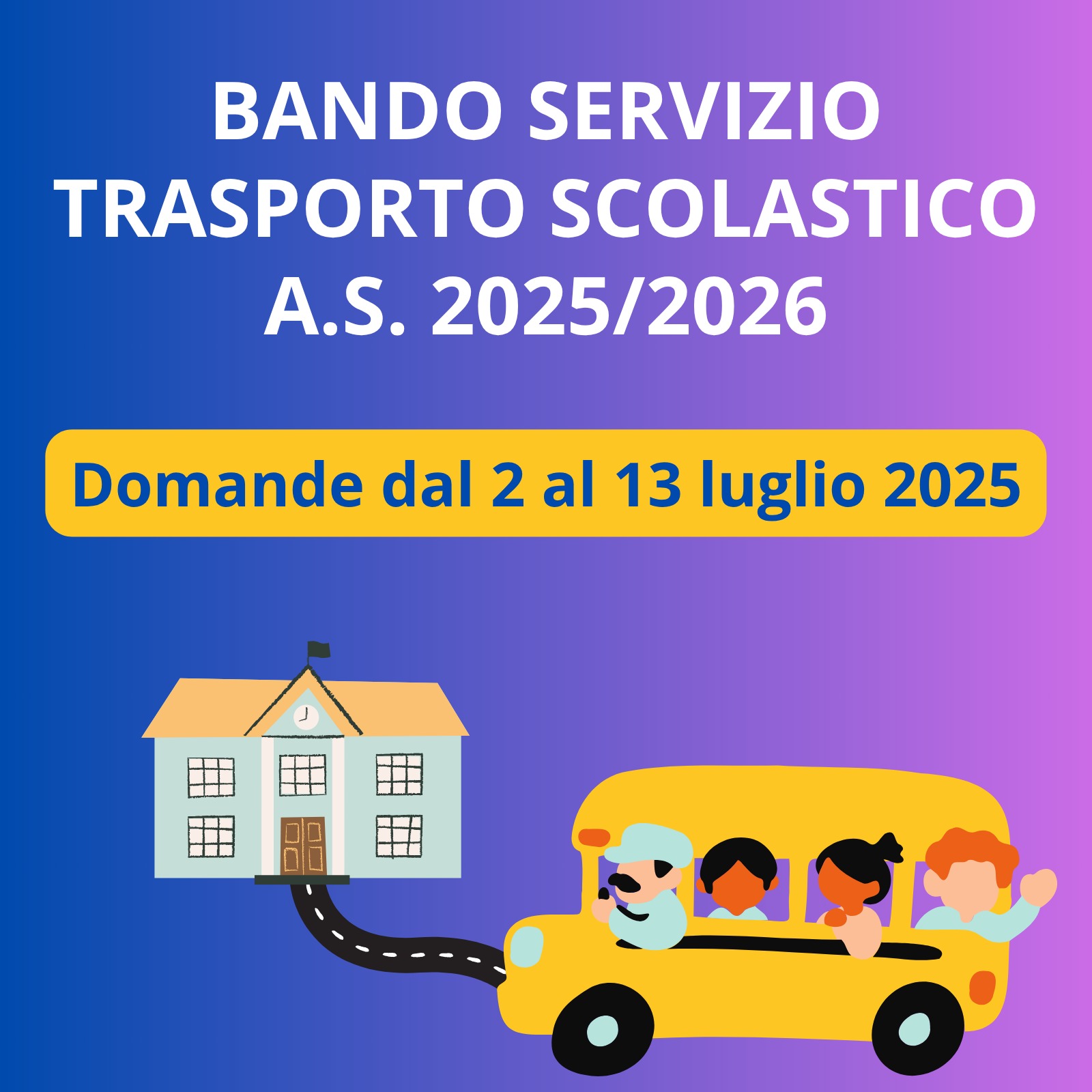 Bando servizio trasporto scolastico
